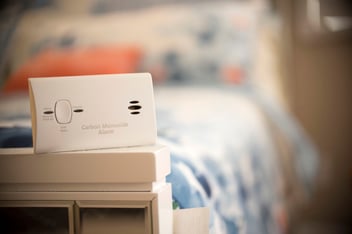 Portable carbon monoxide alarm in rental property